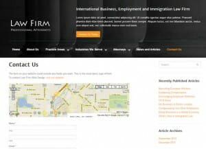Website development for attorneys