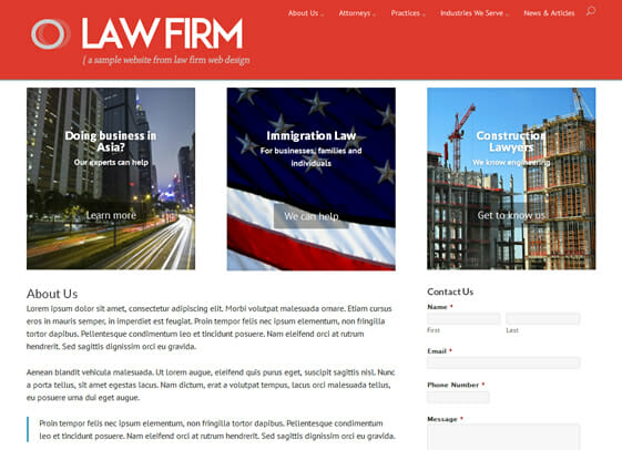 Trellis is a WordPress website theme for lawyers